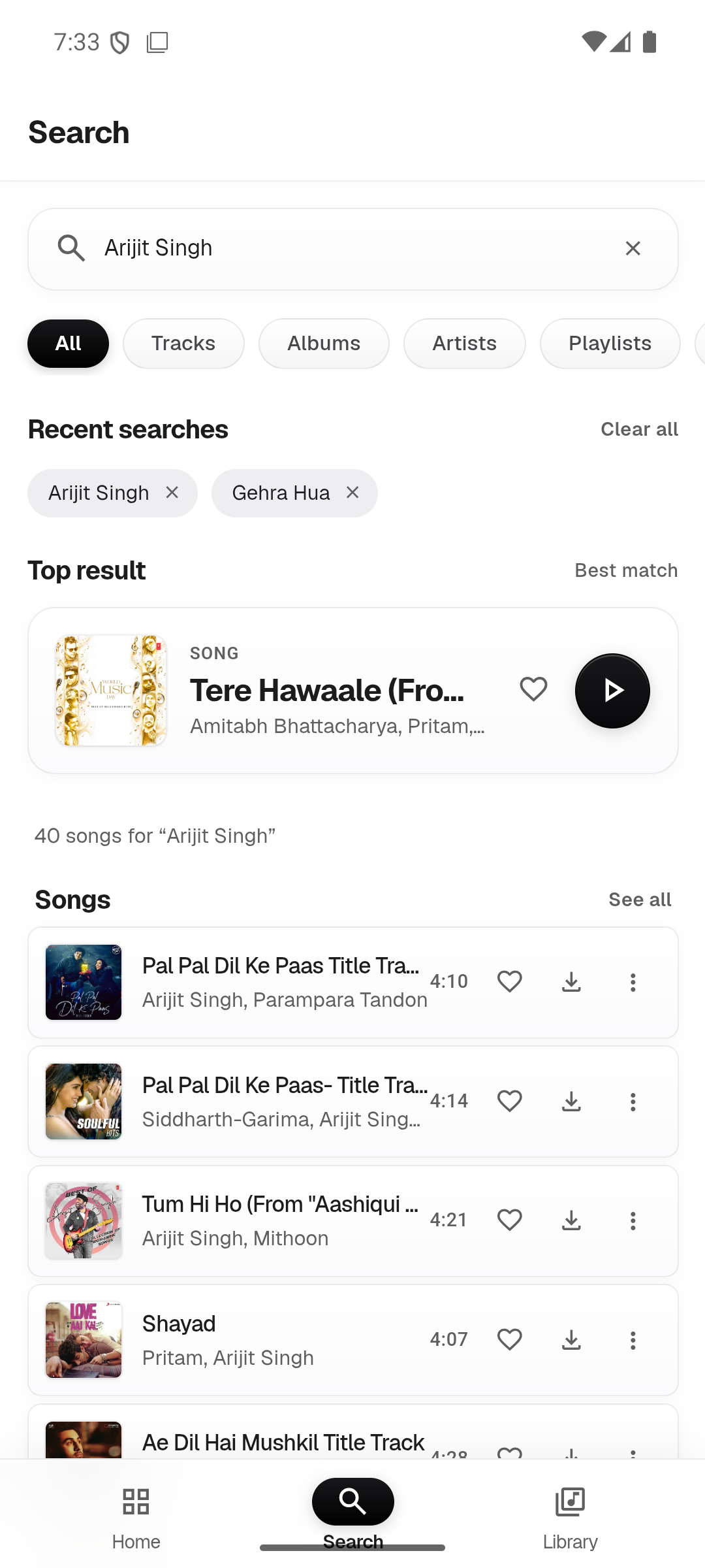 OpenMusic mobile search